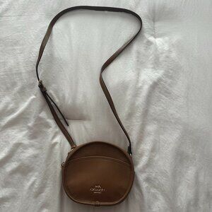 Small Light Brown Coach Crossbody Purse